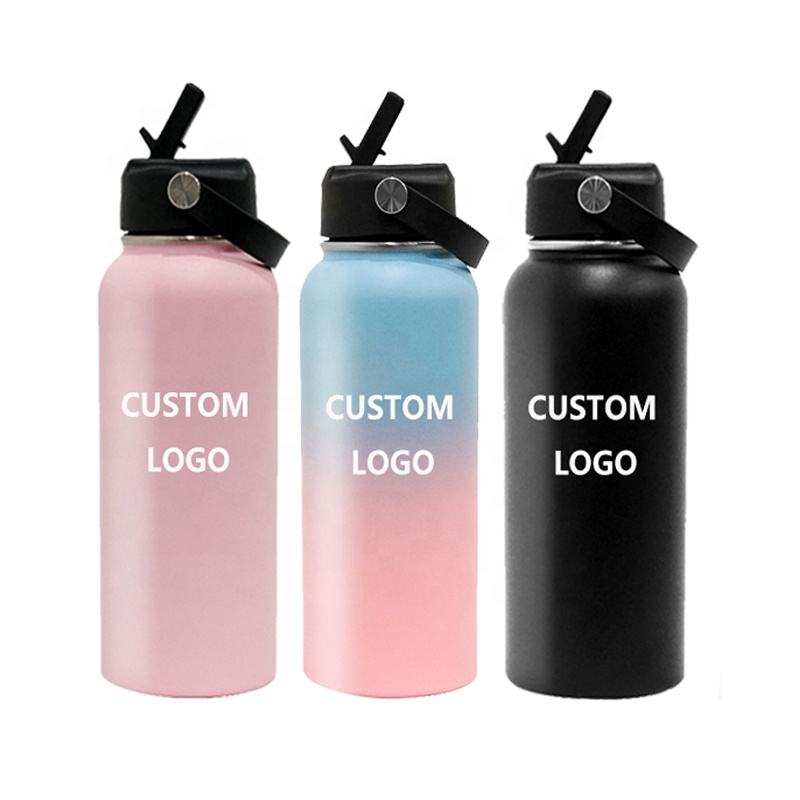 Double wall stainless steel 304, the most popular beauty is easy to carry, and the thermal insulation water bottle supports customization