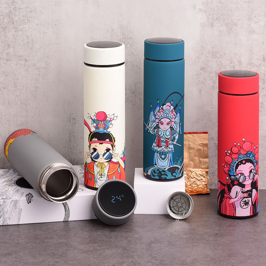 Stainless Steel Vacuum Flask Insulated Sport Water Bottles Gym Applicable for Boiling Water