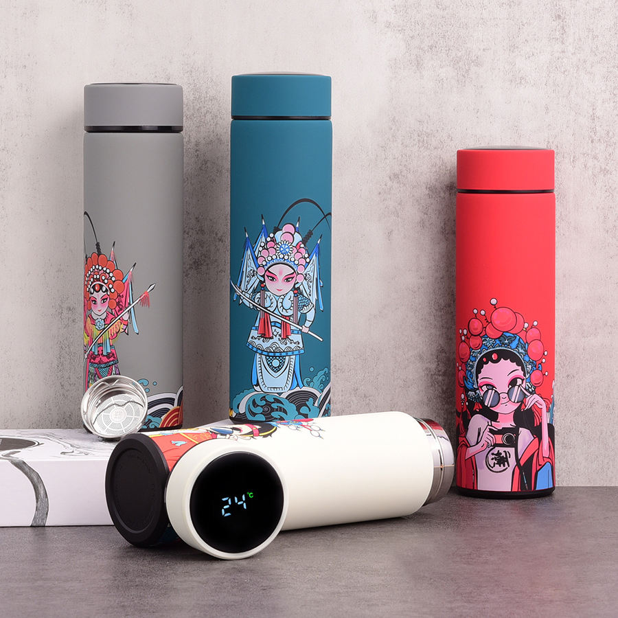 Stainless Steel Vacuum Flask Insulated Sport Water Bottles Gym Applicable for Boiling Water