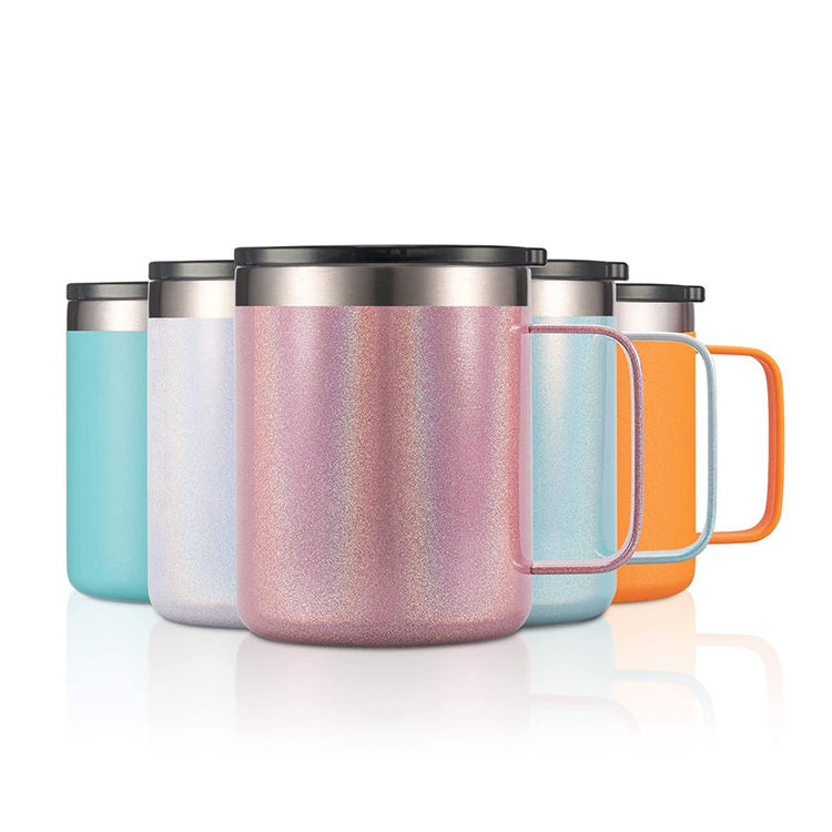 Travel Coffee Mug  Water Metal Canteen Double Wall Vacuum TumblerReusable To Go Mug for Hot/Ice Coffee Tea