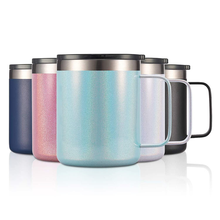 Travel Coffee Mug  Water Metal Canteen Double Wall Vacuum TumblerReusable To Go Mug for Hot/Ice Coffee Tea