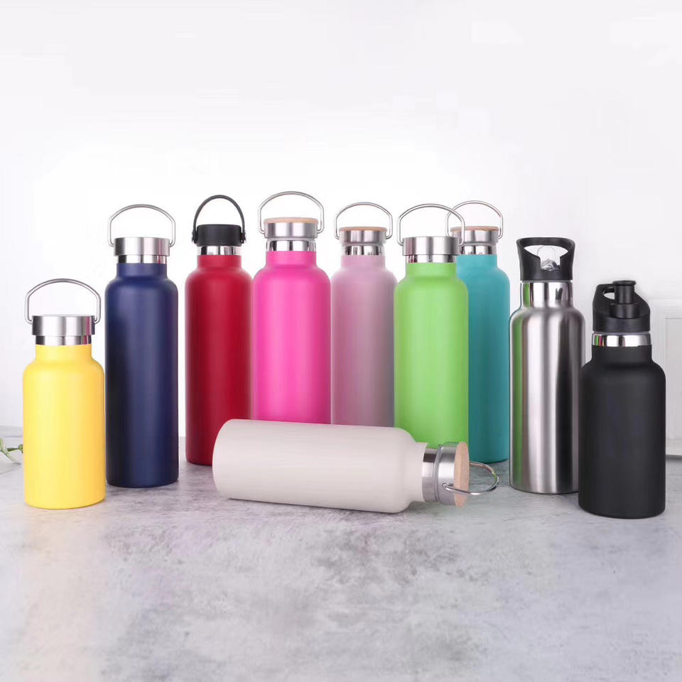 SENHUA Hot or Cold w/ Vacuum Insulated Sweat Proof Sport Design Vacuum Insulated with Standard Mouth Insulated Stainless Steel